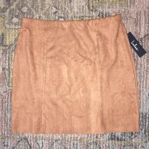 Tan Suede Skirt